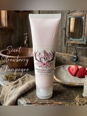 Whipped Soap Travel Size- STRAWBERRY SALOON 🍓🍾